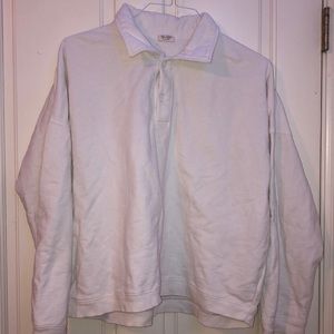 white brandy melville archer sweatshirt